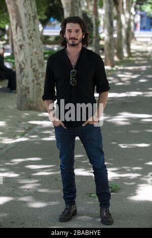 Spanish actor Yon Gonzalez poses during `Matar el Tiempo´ film premiere in Madrid, Spain. May 27, 2015. (ALTERPHOTOS/Victor Blanco) Stock Photo